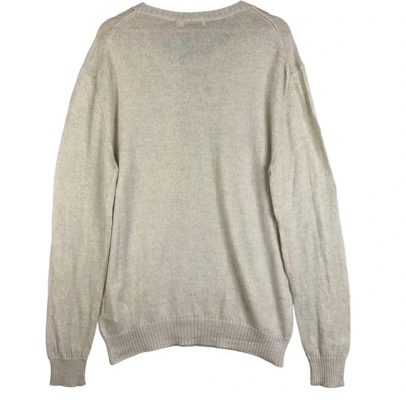 Jil Sander Wool Sweater Made in Italy Beige Minimalist Knitwear Menswear 42 XL - Picture 2 of 8